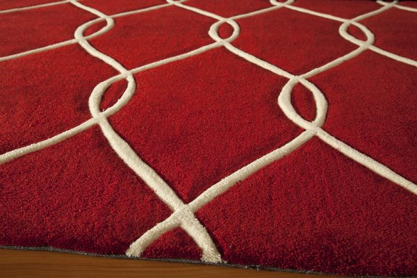 Momeni Bliss BS-12 Red Area Rug For Discount