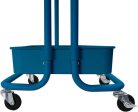 3-Tier Rolling Utility Cart Metal Organization Storage Cart Dark Blue Kitchen Trolley Service Cart with Lockable Wheels for Bathroom, Kitchen, Office on Sale