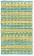 LR Resources Altair 03349 Blue Yellow Area Rug Fashion