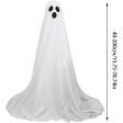 Decorations Outdoor, Large Lighted White Cloth Ghosts, 49 Inches Standing White Ghost, Home Courtyard Lawn Party Decoration (Cute) on Sale