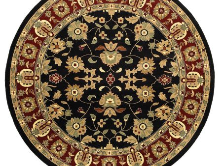 LR Resources Adana 80716 Black Red Area Rug For Cheap