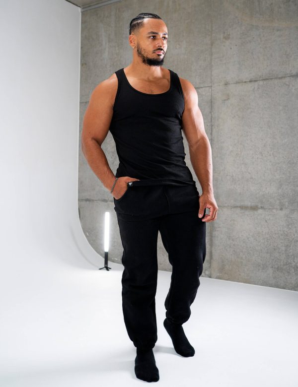 Rib Tank Top Men Fashion