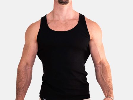 Rib Tank Top Men Fashion