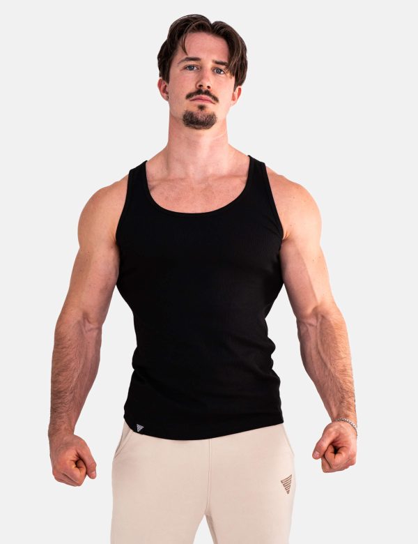 Rib Tank Top Men Fashion